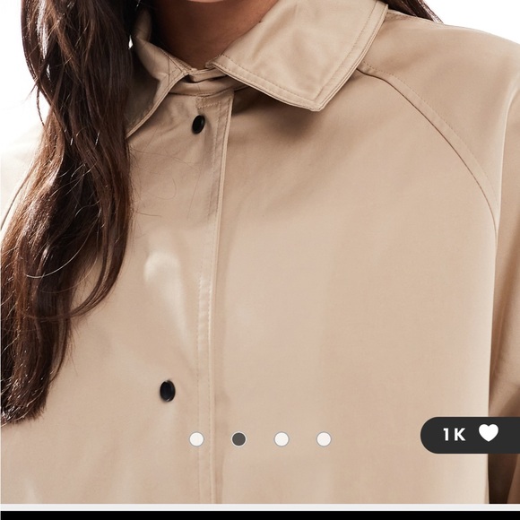 ASOS Tan Trench Coat - Picture 2 of 6